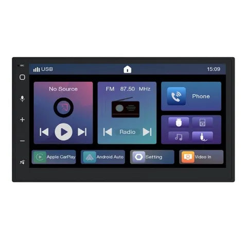 Mongoose 7in Multi Media Head Unit Wireless + Usb Smartphone