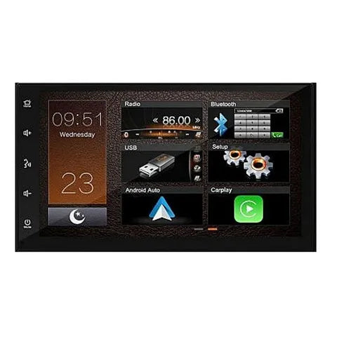 Mongoose 7in Universal Multimedia Car Audio For Smartphone