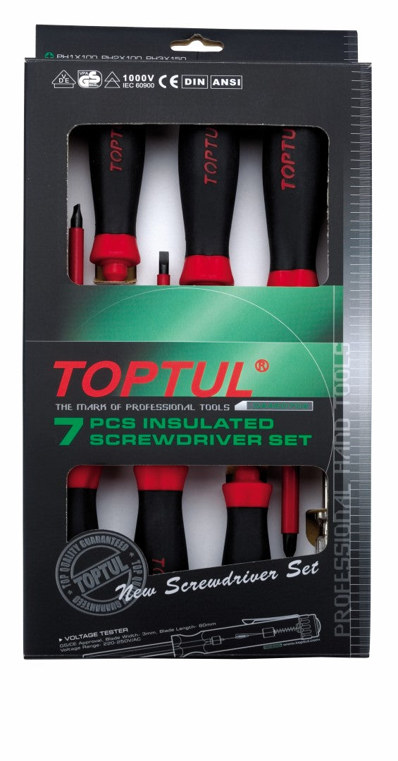 Toptul Screw Driver Set 1000V 7pce