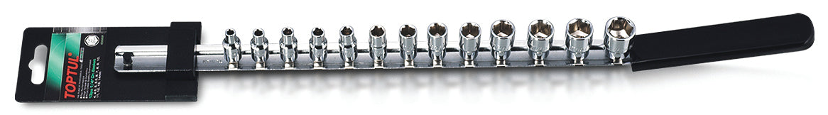 Toptul Socket Rail 1/4in Dr 4>14mm