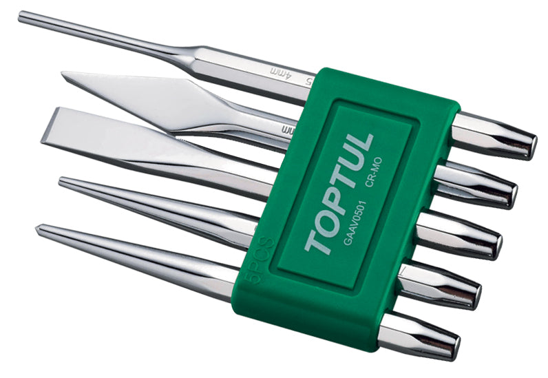 Toptul Chisel Punch Set 5pc