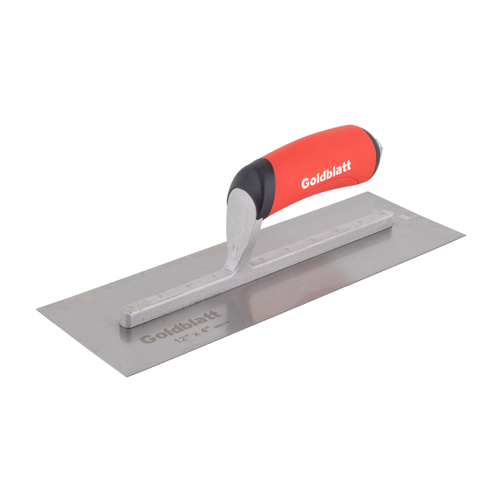 GOLDBLATT Spring Steel Finishing Trowel (305mm x 102mm)