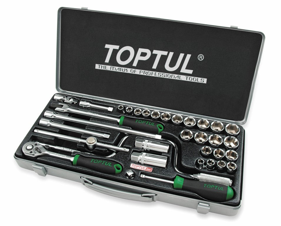 TOPTUL SOCKET SET 3/8in 33PC COM