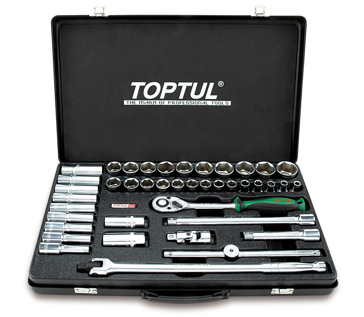 Toptul 1/2in Dr 41pce Std and Deep Socket Set