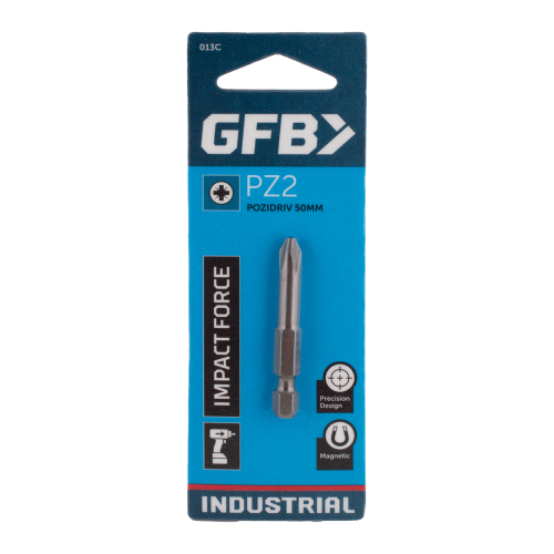 GFB impact drill bit packaging on a white background