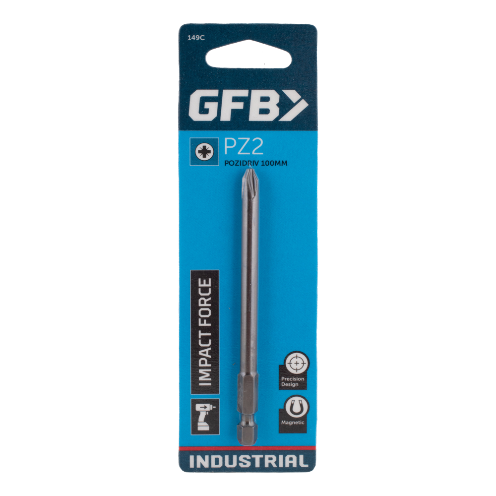 GFB Pozidriv Driver Bit (PZ2 x 100mm)