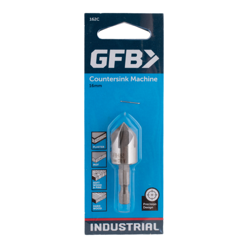 GFB countersink machine bit packaging on a white background