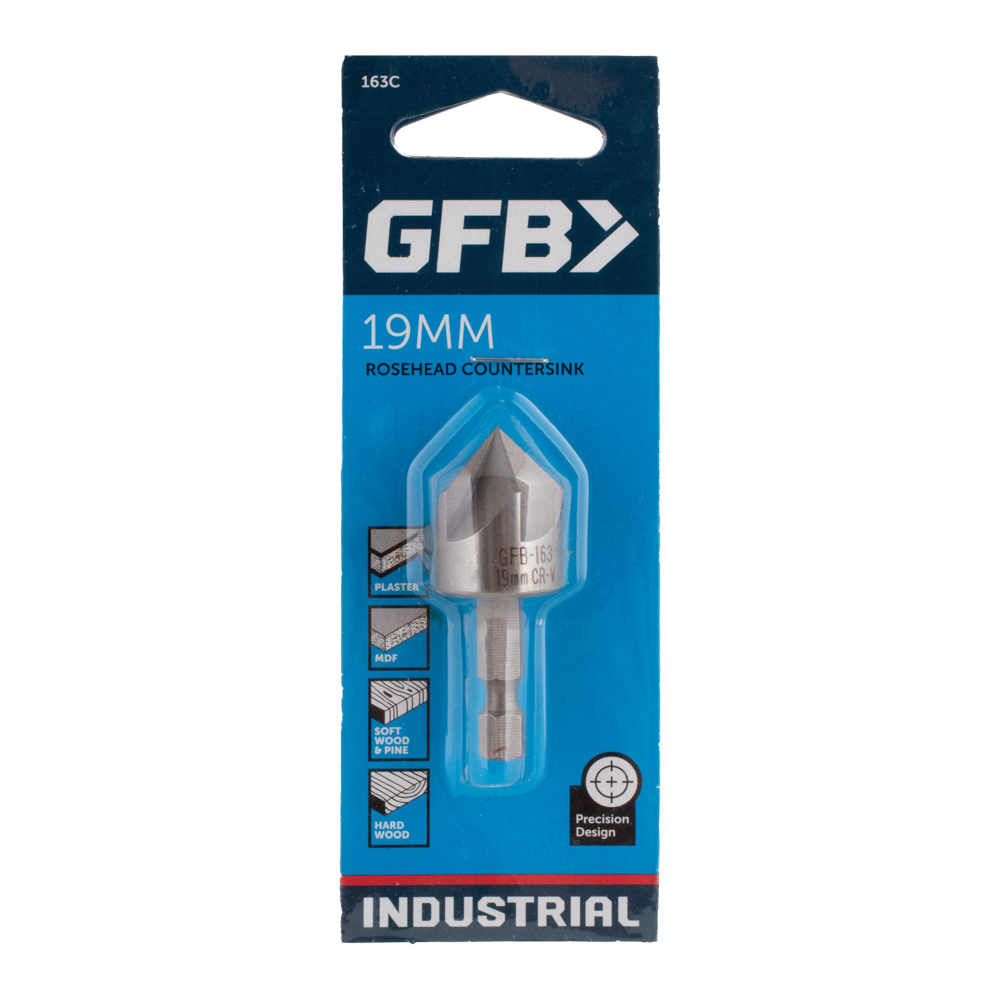 GFB Rose Head Countersink Bit (19mm x 90°)