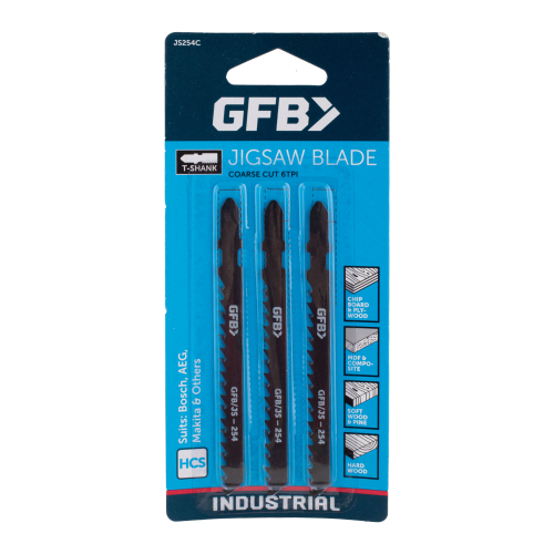 GFB jigsaw blade set packaging on a white background