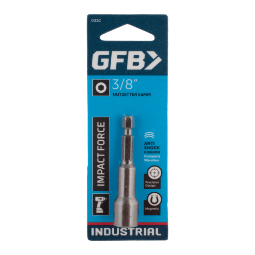 GFB impact driver bit in packaging with blue background
