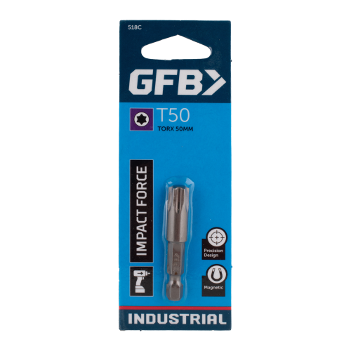 GFB impact force drill bit packaging on a white background