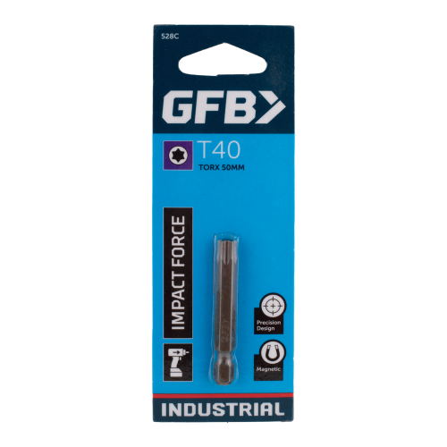 GFB Impact Force Torx bit packaging on a white background