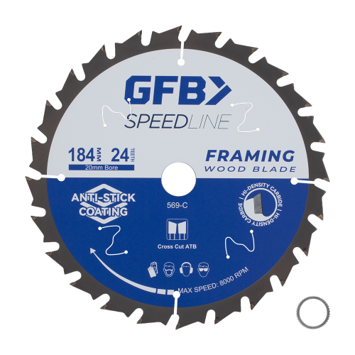 GFB Speedline Framing Circular Saw Blade 184mm x 24tpi