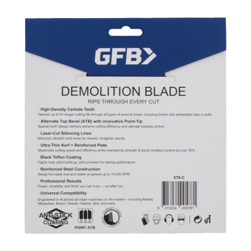 GFB Demolition Circular Saw Blade 184mm x 24tpi