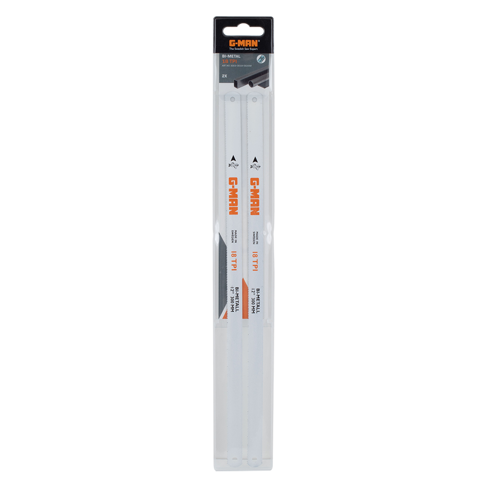 G-MAN Bi-Metal Hacksaw Blade (300mm x 18tpi) - 2 Pack