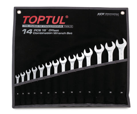 TOPTUL WRENCH COMB SET 14PC METRIC