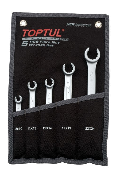 TOPTUL FLARE NUT WRENCH SET 5PC