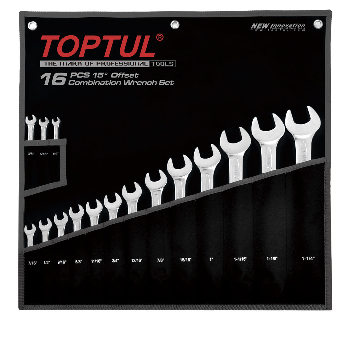 TopTul 16pce R/OE Spanner Set AF