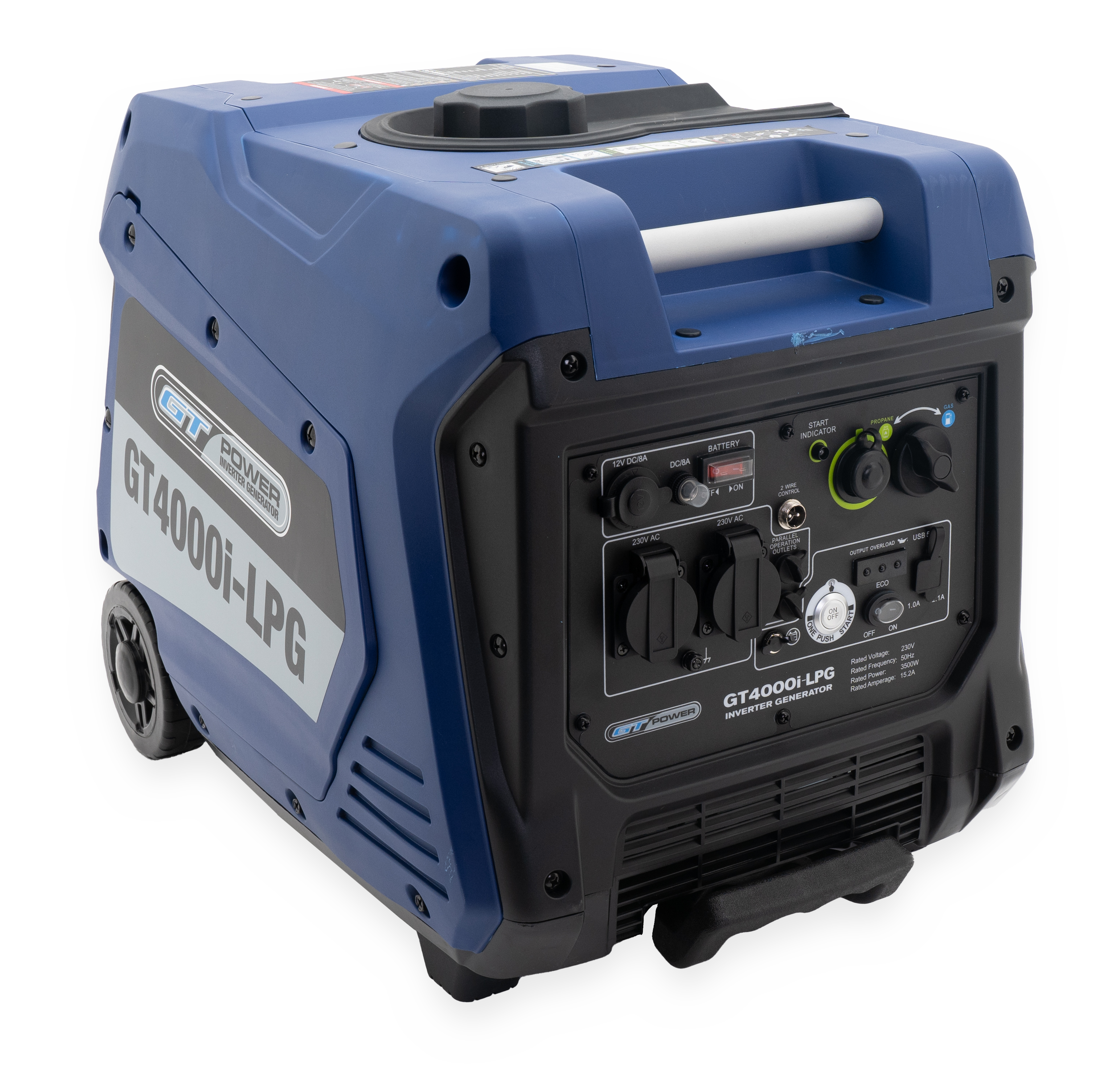 GT Power 4000W/5kVA Petrol/LPG Electric Start Silenced Inverter Generator