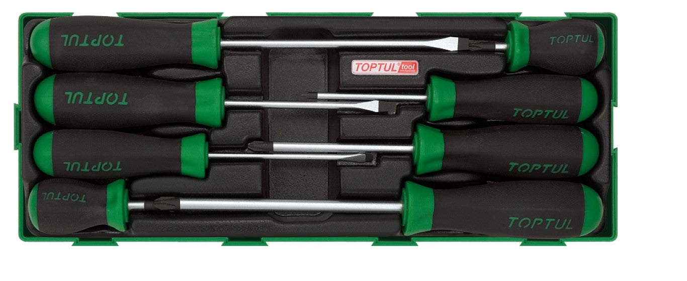 Toptul TI Screwdriver KIT FLAT/PH 8PC