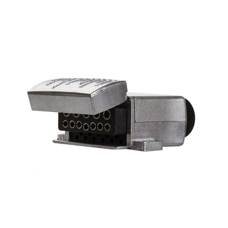 KT 12 PIN FLAT METAL TRAILER SOCKET