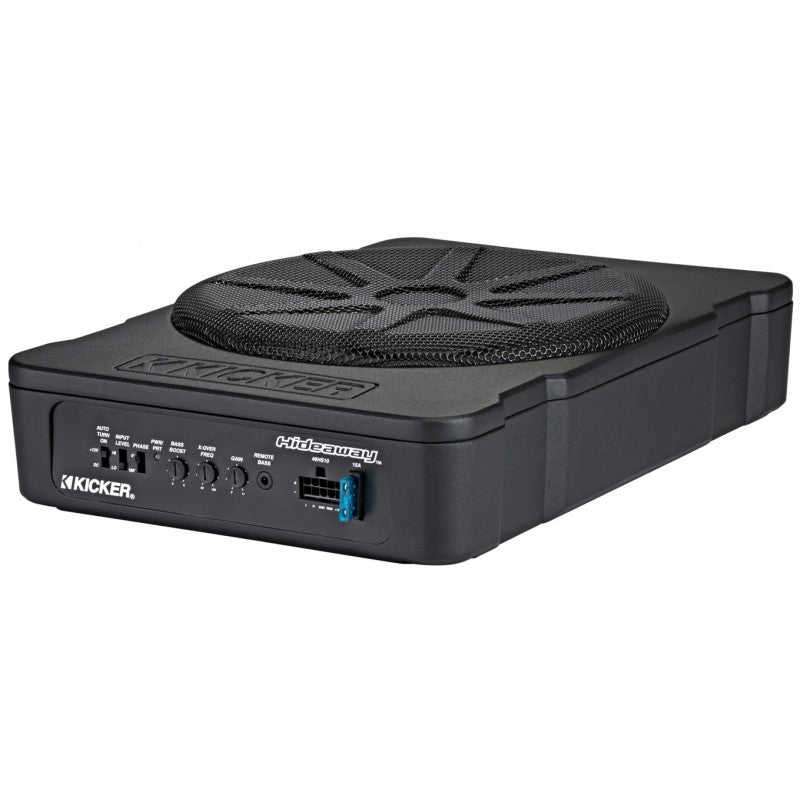 KICKER 10IN 180W COMPACT HIDEAWAY POWERED SUBWOOFER ENCLOSURE