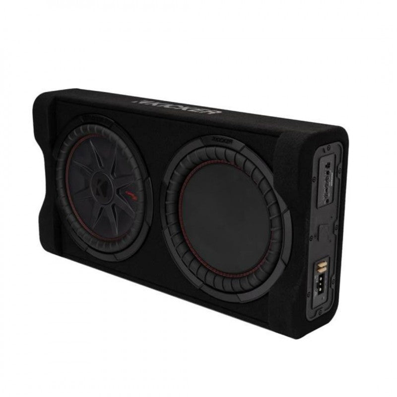 KICKER PTRTP 12IN 500W POWERED DOWN FIRING LOADED ENCLOSURE 2-ohm