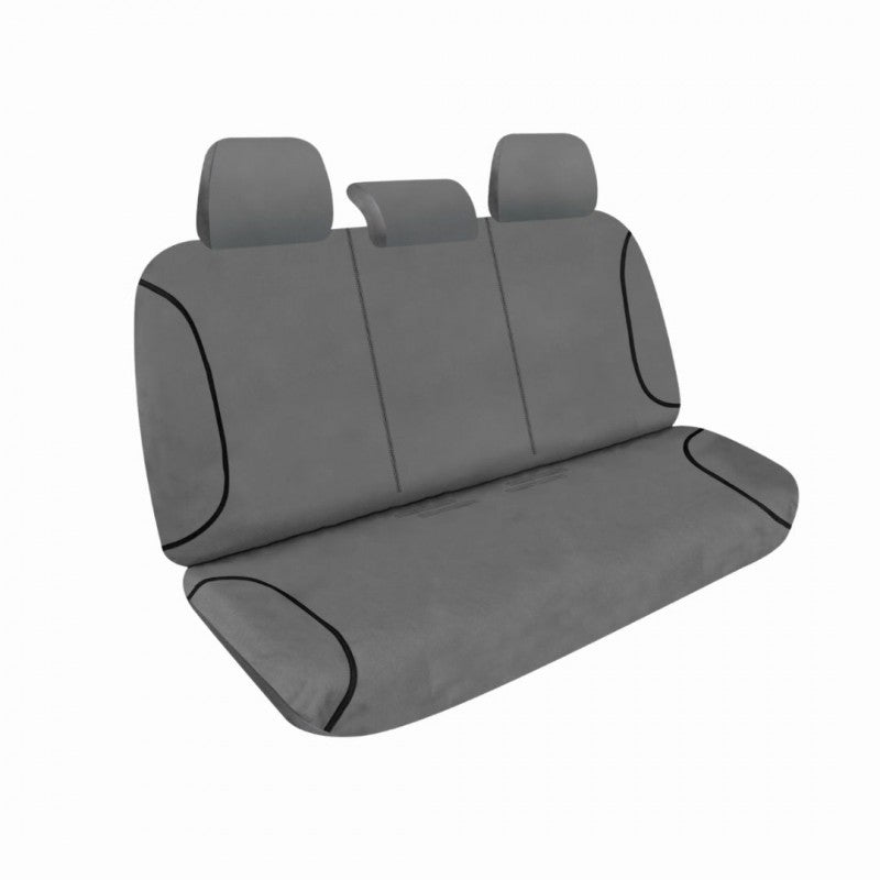 TRADIES GREY CANVAS FRONT SEAT COVER PAIR RANGER 2018-2022