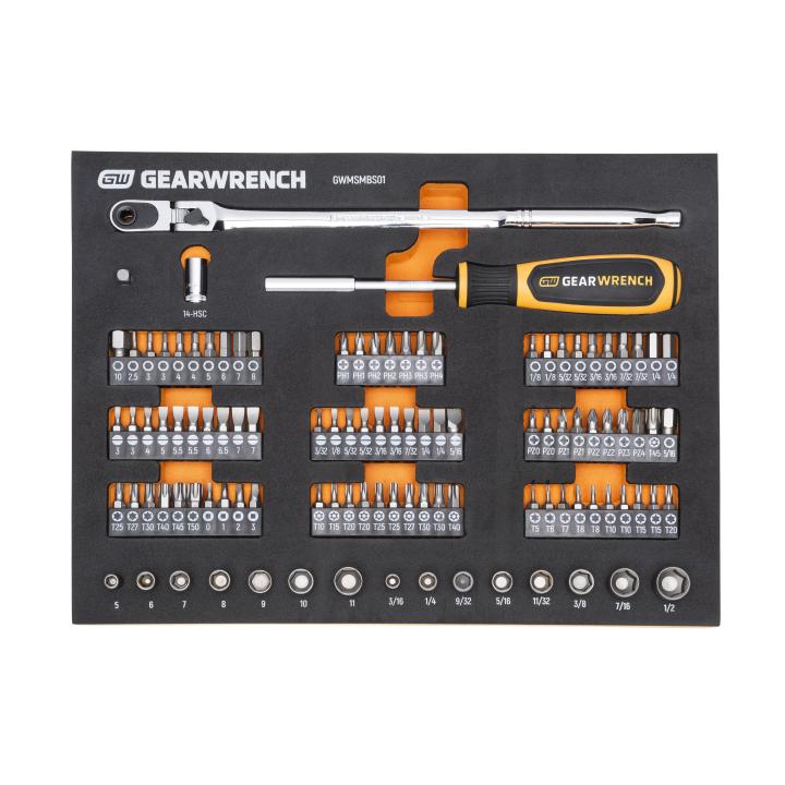 GW 105 Piece 1/4 Inch Drive Slim Head Mechanics Tool Set In EVA Tray New