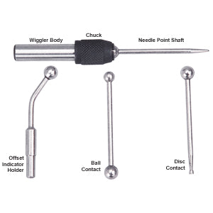 Groz 5Pc Wiggler / Centre Finder Set