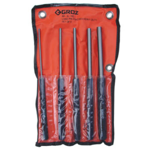 Groz Pin Punch Set 5-200 Long