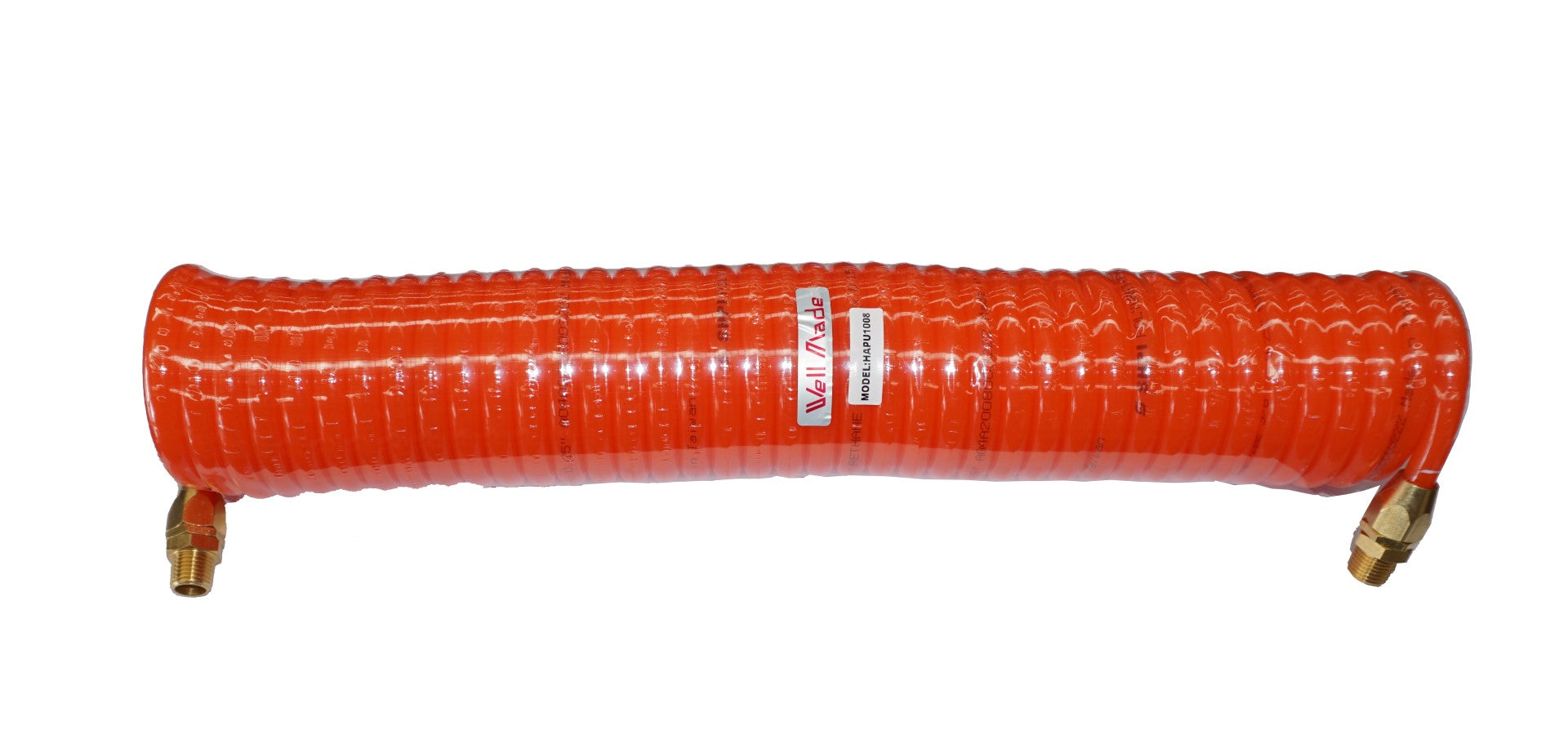 WELLMADE Hose Recoil PU 3/8x25ft 8m c/w 1/4 Swivel Hose 6.5mm ID