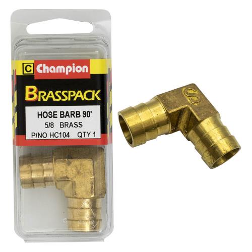 Champion Brass Hose Tails Elbows - Male - 90 deg - 5/8in