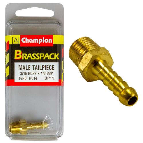 Champion Brass 3/16In X 1/8In Male Hose Barb