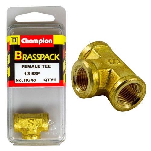 Champion Brass 1/8In Female T Joiner