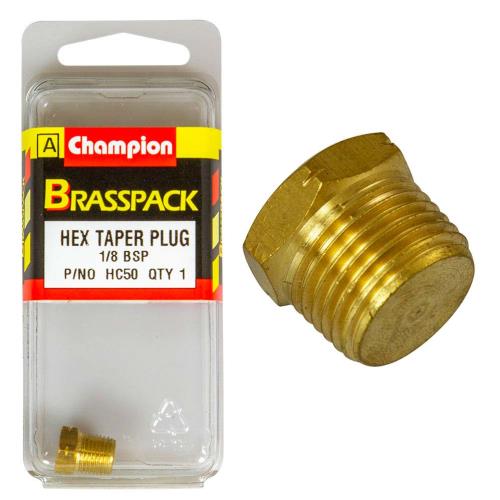 Champion Brass 1/8In Bsp Hex Taper Plug