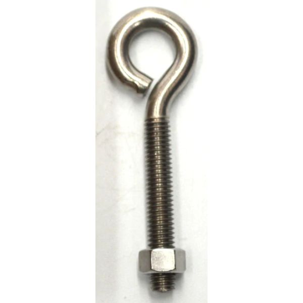 Hindley Eye Bolt & Nut - Stainless Steel #4S3SS 3 x 1/4 inch