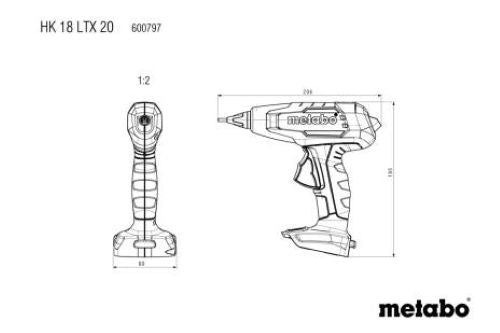 METABO 18V HOT GLUE GUN