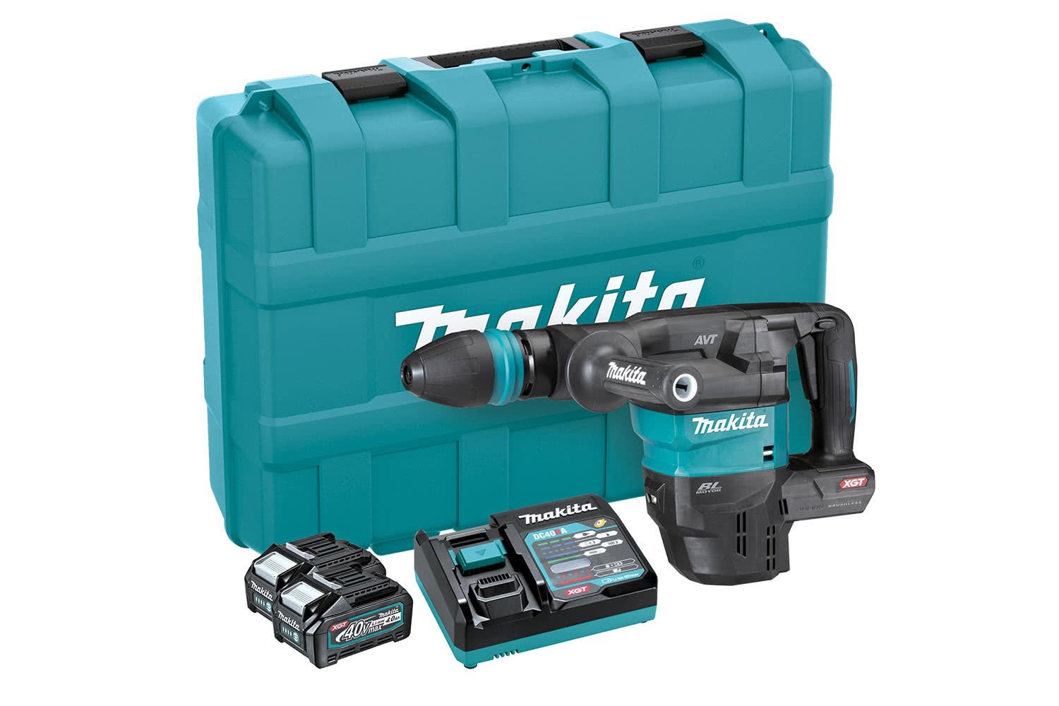 Makita 40Vmax XGT Brushless Demolition Hammer 6kg - SDS-Max Kit