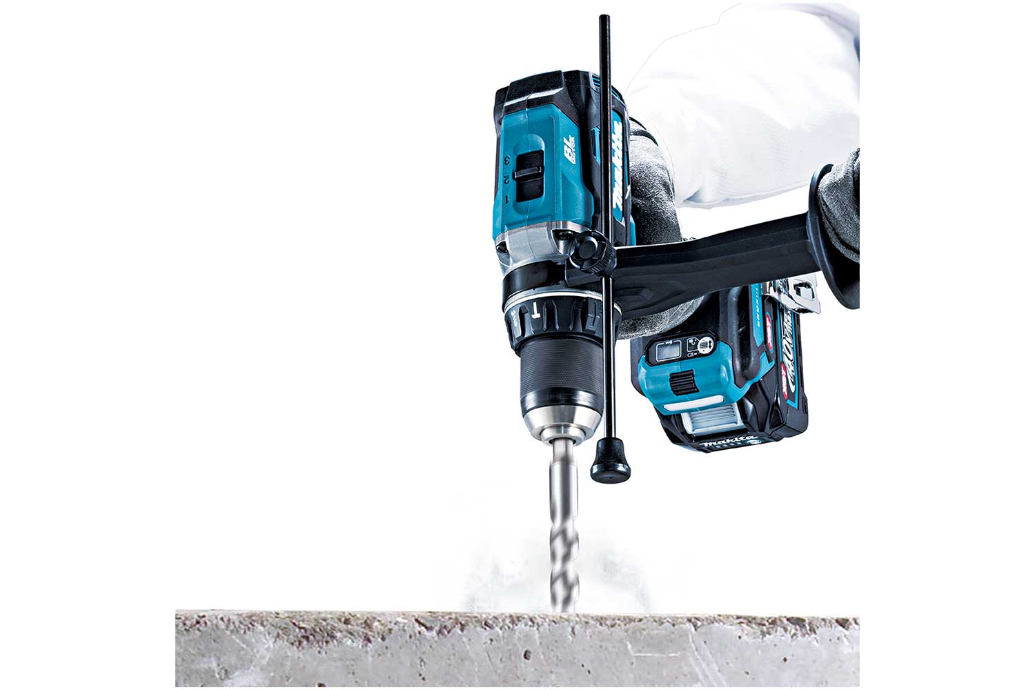 Makita 40Vmax XGT Brushless 3-Speed High-Torque Hammer Drill Driver 4.0Ah Tabless Kit
