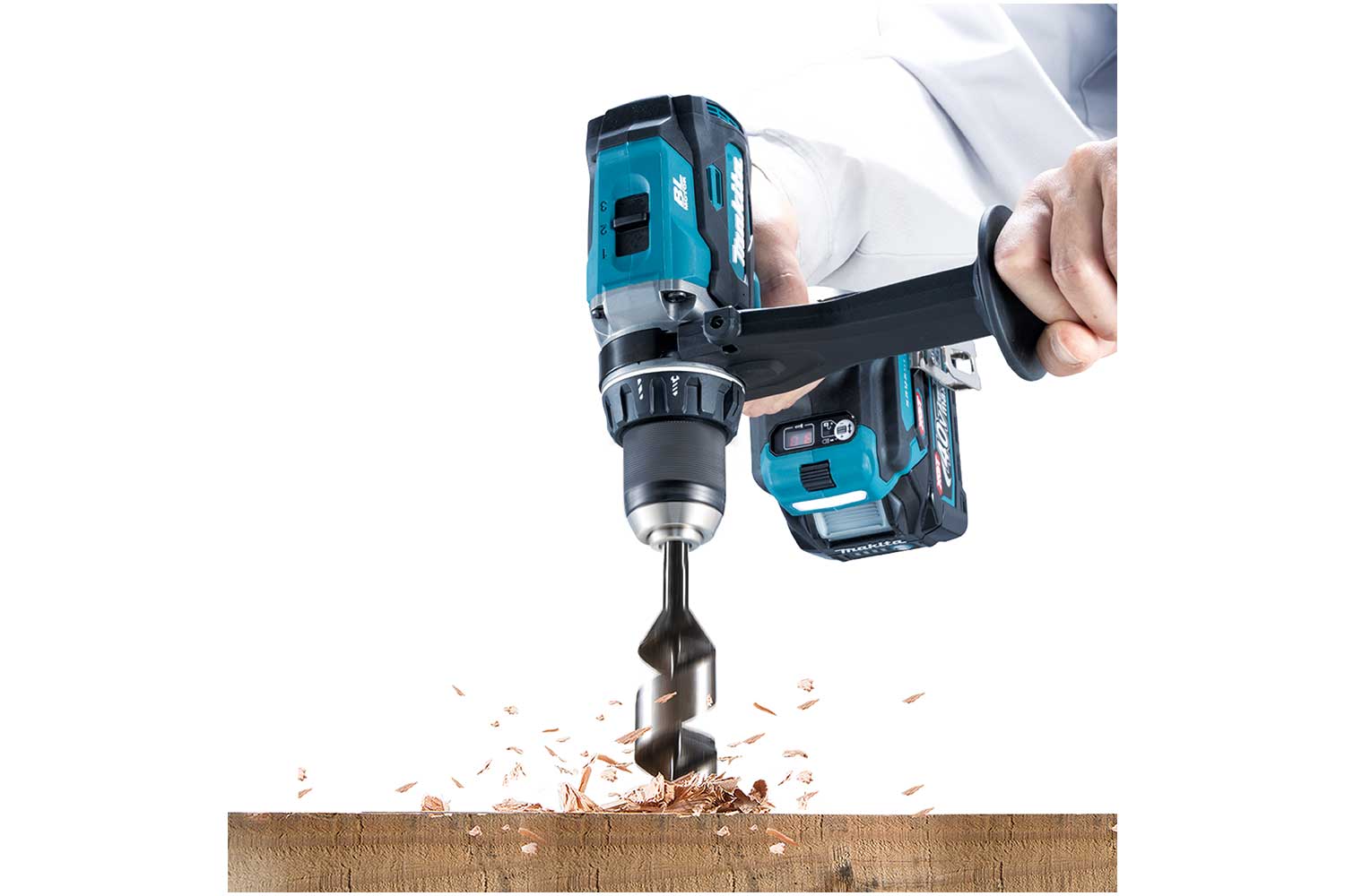 Makita 40Vmax XGT Brushless 3-Speed High-Torque Hammer Drill Driver 4.0Ah Tabless Kit