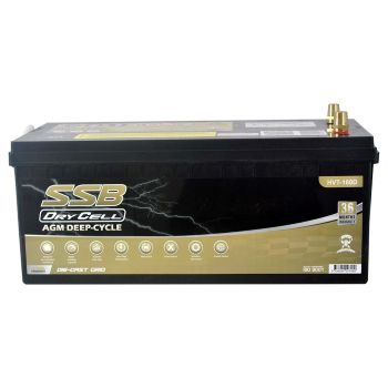 AGM BATTERY DEEP CYCLE DUAL PURPOSE 12V 160AH 1250CCA BY SSB ULTRA HIGH PERFORMANCE