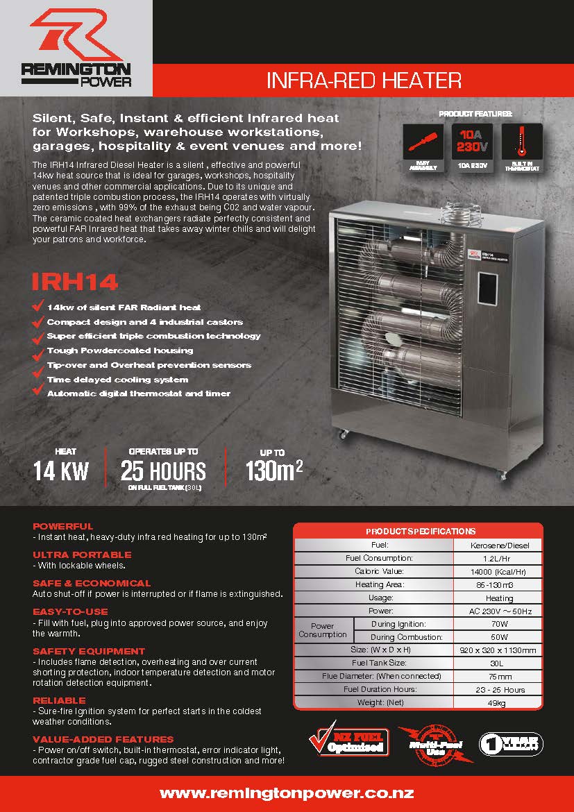 Remington Power INFRA-RED HEATER