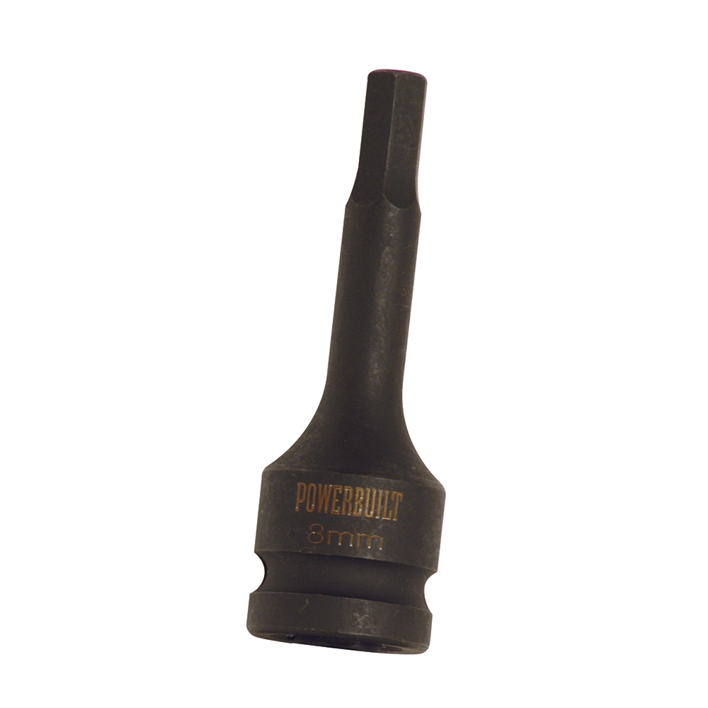 Powerbuilt Male Hex Long Series Impact Socket 1/2in Dr X 17mm