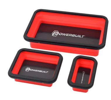 Powerbuilt 3Pc Collapsible Magnetic Tray Set