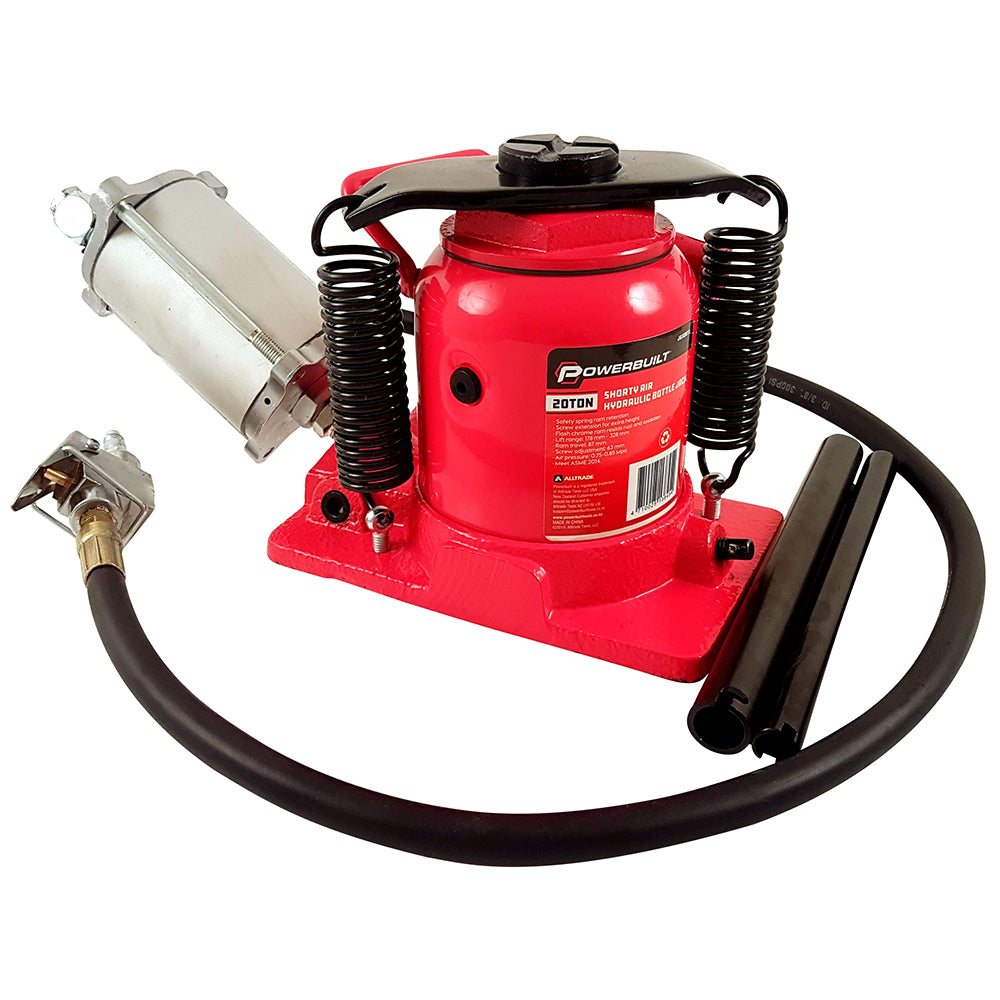 Powerbuilt 20 Ton / 18,000Kg Air Hydraulic Shorty Bottle Jack