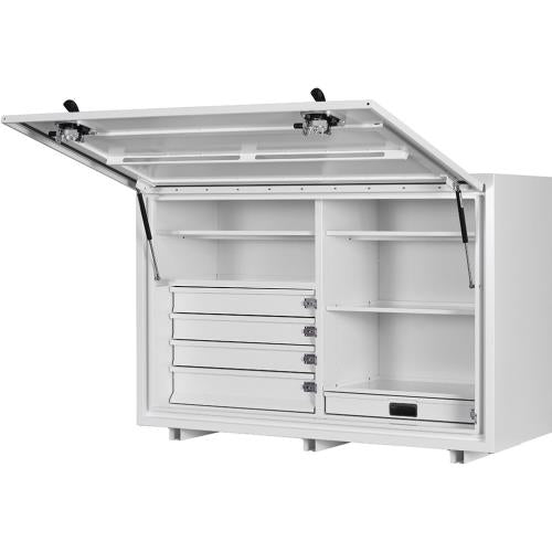 KABoxes 1400 Series 4 Drawer 5 Shelves - White