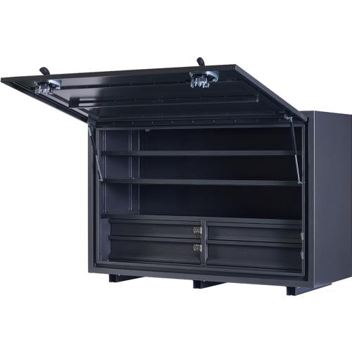 KABoxes 1400 Series 4 Drawers and 2 Shelves - Charcoal Grey