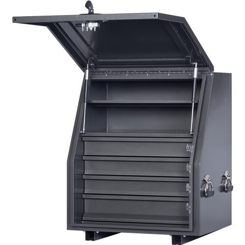 KABoxes 715 Series 4 Drawer 2 Shelves - Charcoal Grey