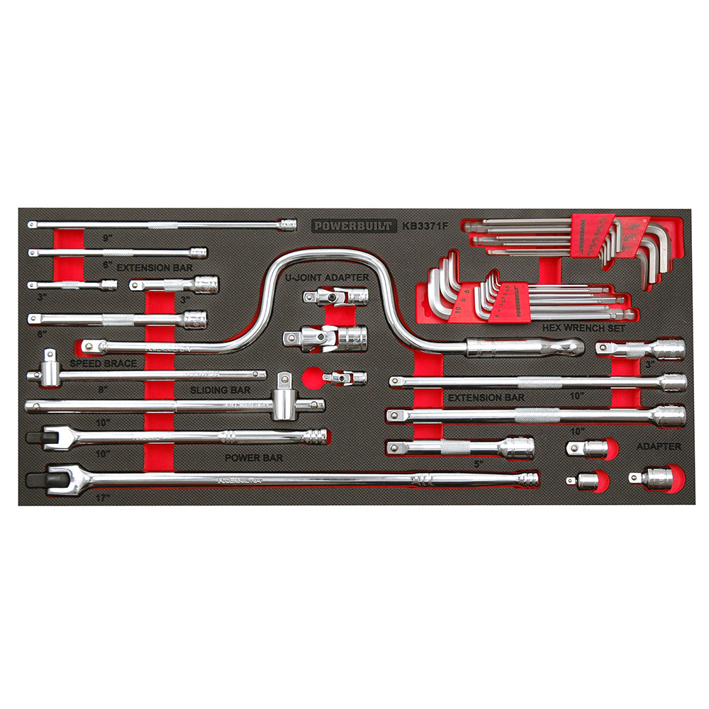 Powerbuilt 39pc Socket Accessory Tray